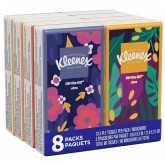 Kleenex 46651 3-Ply White Facial Tissue Pocket Packs - 10  Sheets per Pouch/8 Pouches per Pack, 12 Packs per Case